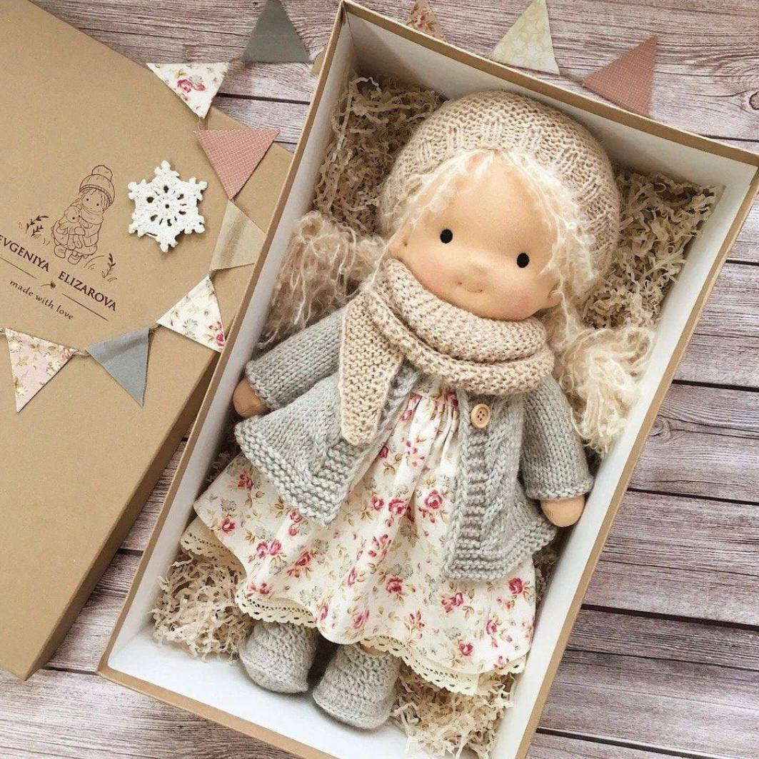 Muñeca Artesanal de Algodón Natural, Juguete de Juego Suave