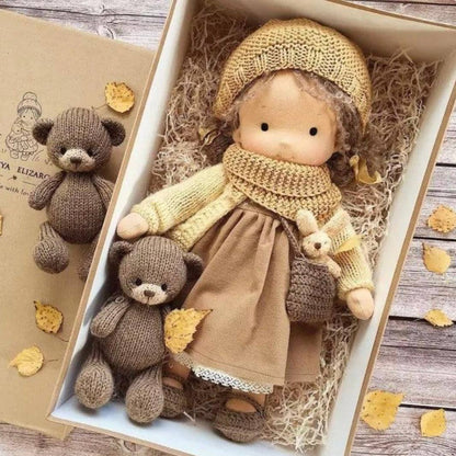 Muñeca Artesanal de Algodón Natural, Juguete de Juego Suave