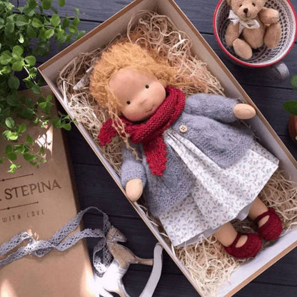 Muñeca Artesanal de Algodón Natural, Juguete de Juego Suave