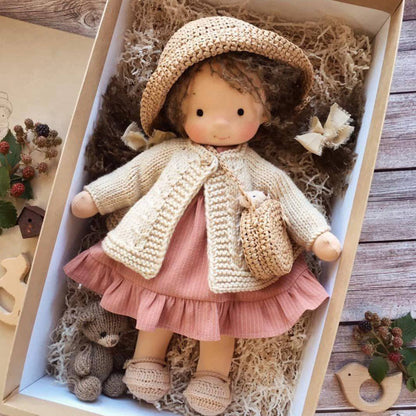 Muñeca Artesanal de Algodón Natural, Juguete de Juego Suave