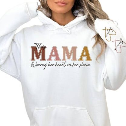 Sudadera con capucha estampada con foto familiar personalizable