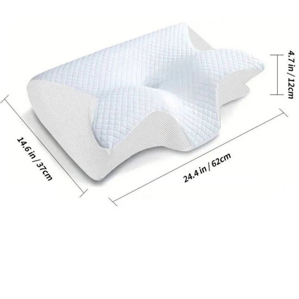Almohada cervical contorneada para un sueño confortable
