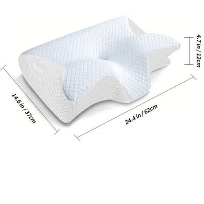 Almohada cervical contorneada para un sueño confortable