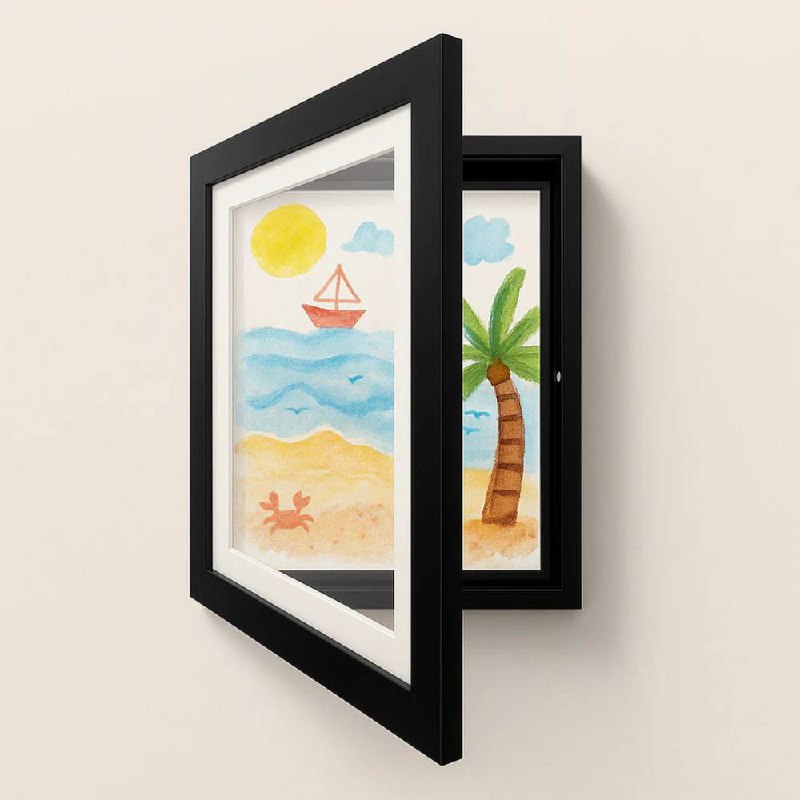 Children's Large A4 Picture Frame with 150 Page Storage - Ortekor