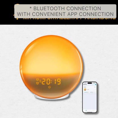 Reloj despertador inteligente con luz Smart Wake Up, Bluetooth y USB
