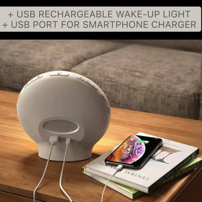 Reloj despertador inteligente con luz Smart Wake Up, Bluetooth y USB
