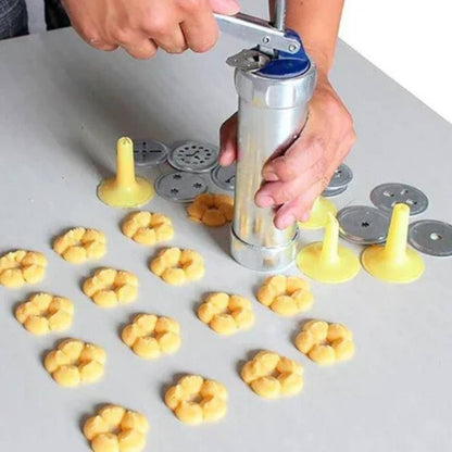 Máquina para hacer galletas Easy Bake con 20 boquillas y 4 accesorios