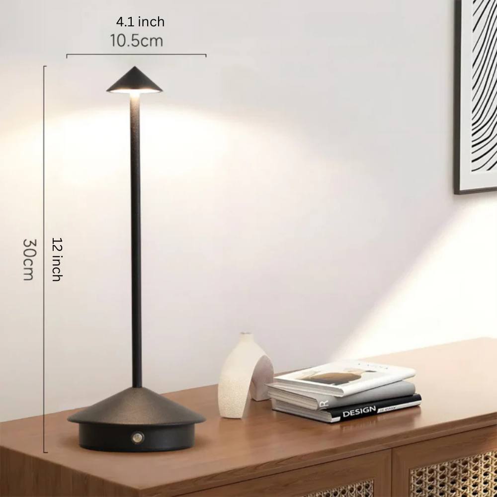 Lámpara de escritorio LED con atenuador táctil compacto