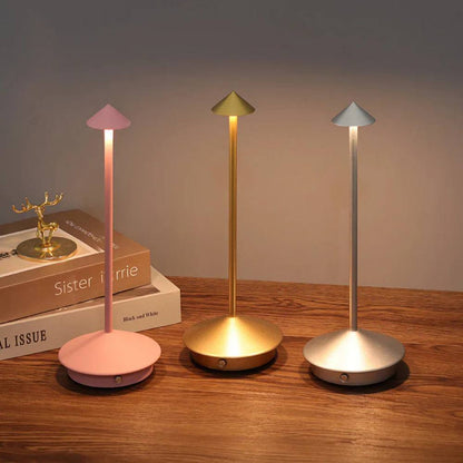 Lámpara de escritorio LED con atenuador táctil compacto