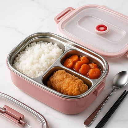 Fiambrera Térmica con Recipiente de Grado Alimenticio, Antiderrames