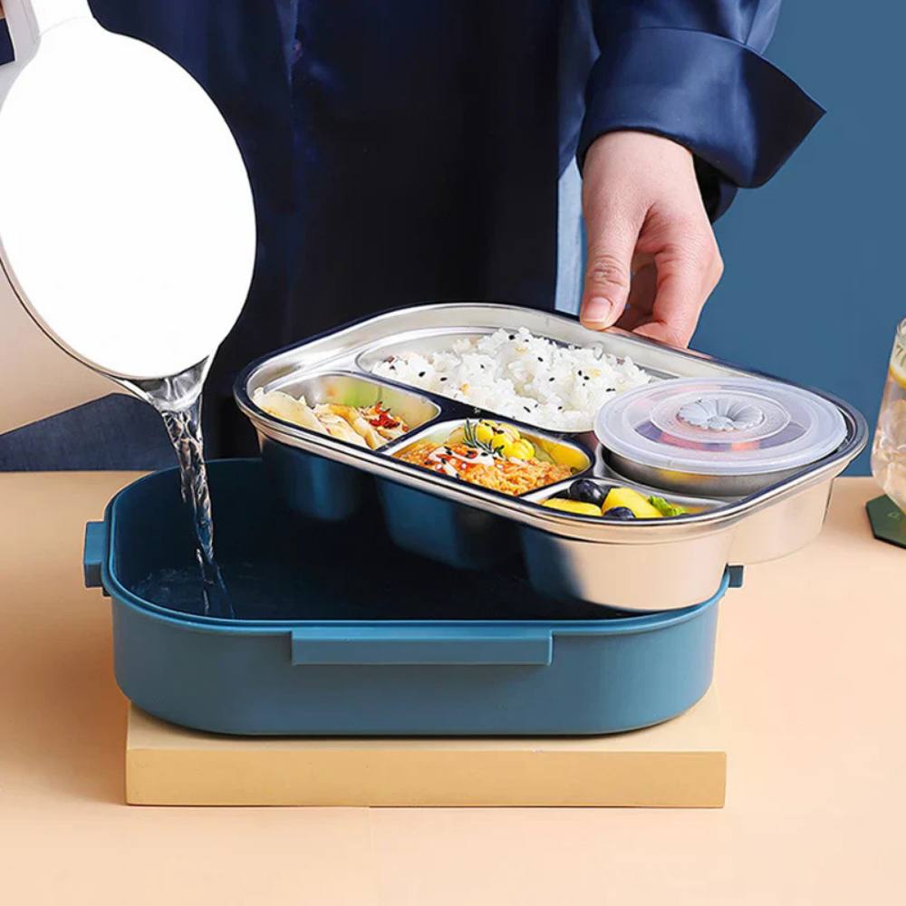 Fiambrera Térmica con Recipiente de Grado Alimenticio, Antiderrames