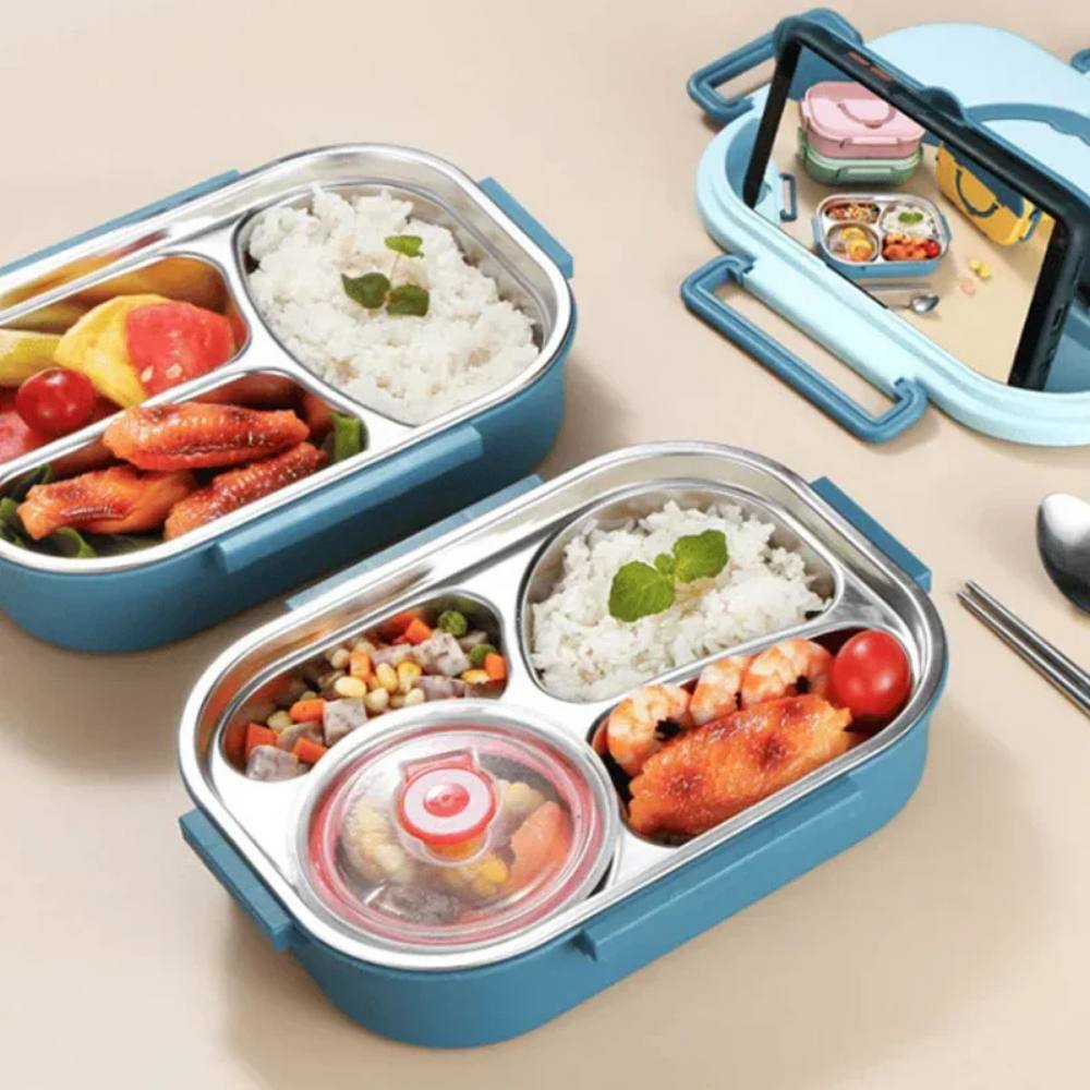 Fiambrera Térmica con Recipiente de Grado Alimenticio, Antiderrames