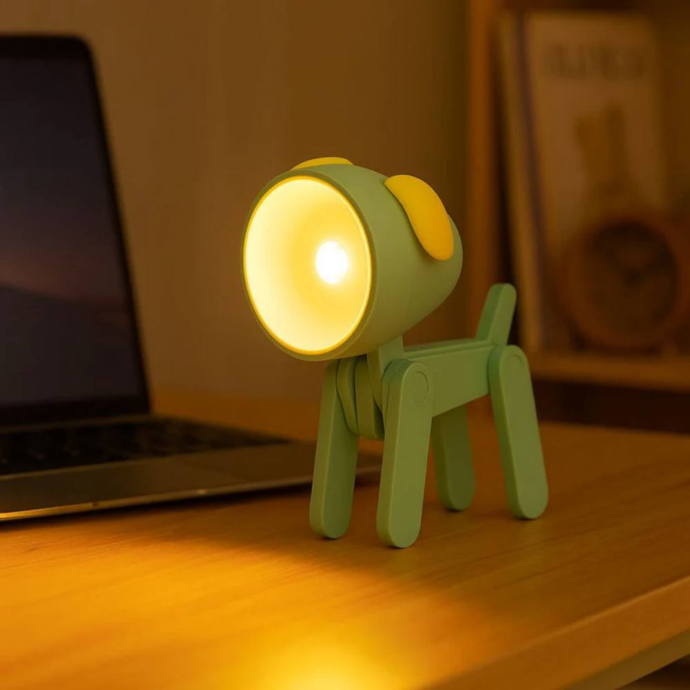 Divertida lámpara de escritorio con forma de animal, luz nocturna colorida para niños