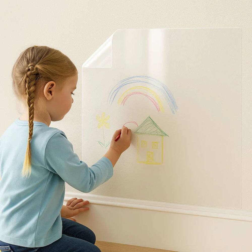 Adhesivo protector transparente para paredes de cocina y habitaciones de bebés