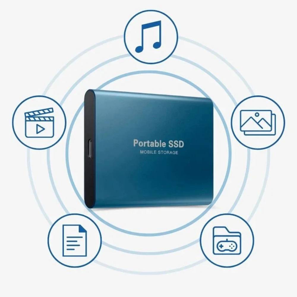 Unidad de estado sólido externa portátil USB 3.2 rápida