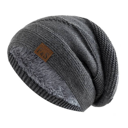 Gorro acogedor de invierno para hombre, gorro cálido de punto suave