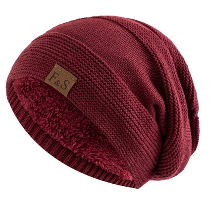 Gorro acogedor de invierno para hombre, gorro cálido de punto suave