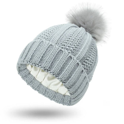 Gorro de lana suave para controlar el encrespamiento y alisar el cabello