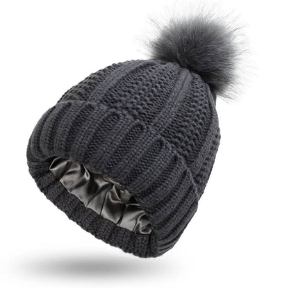 Gorro de lana suave para controlar el encrespamiento y alisar el cabello