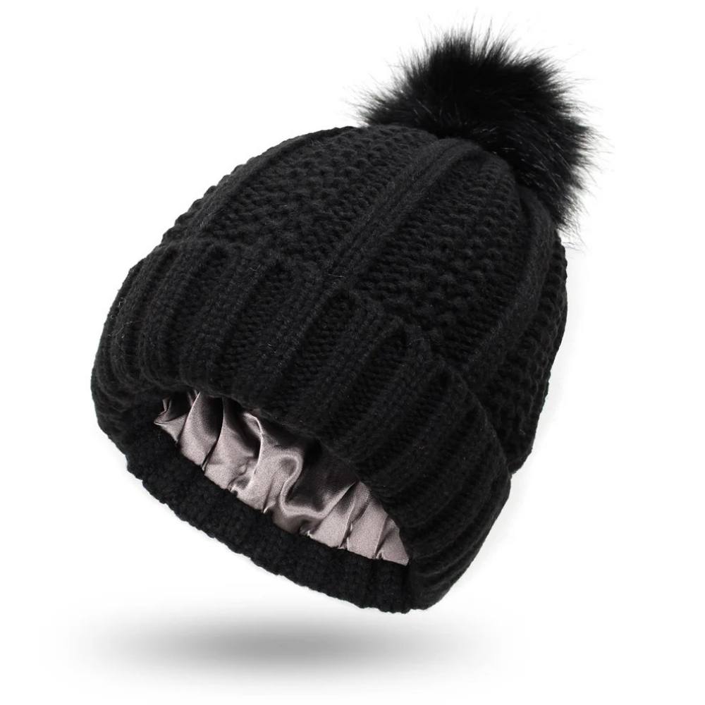Gorro de lana suave para controlar el encrespamiento y alisar el cabello
