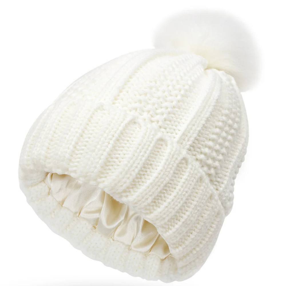 Gorro de lana suave para controlar el encrespamiento y alisar el cabello