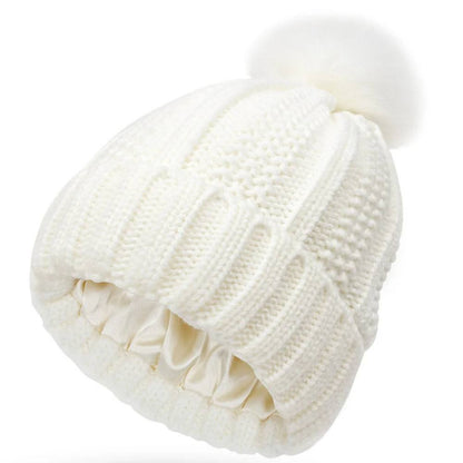Gorro de lana suave para controlar el encrespamiento y alisar el cabello