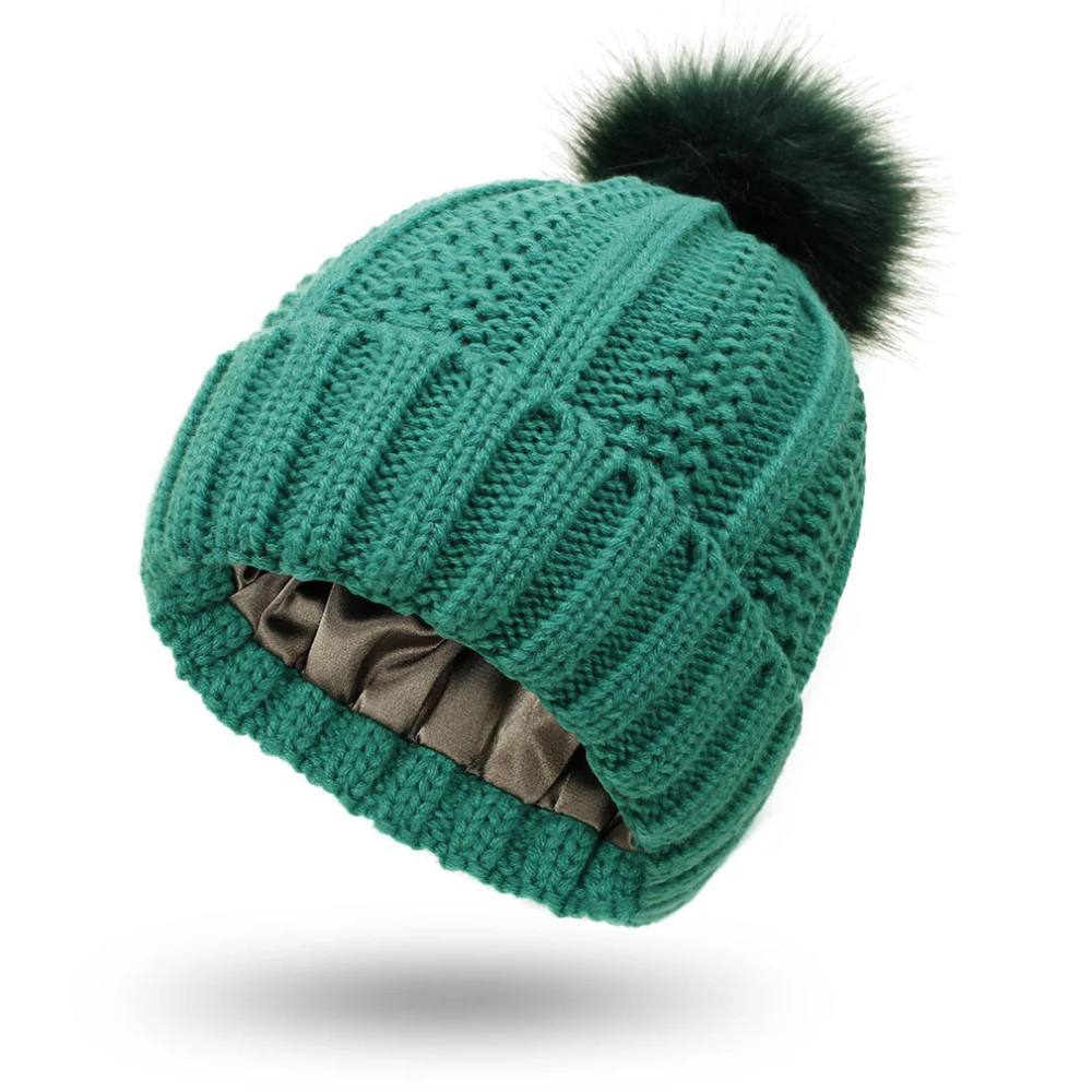 Gorro de lana suave para controlar el encrespamiento y alisar el cabello