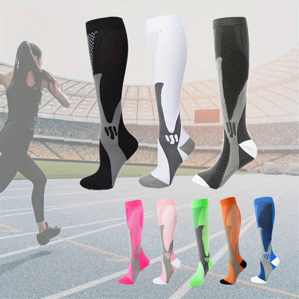 Calcetines Deportivos de Sujeción para Mujer, Calcetines de Running que Absorben la Humedad
