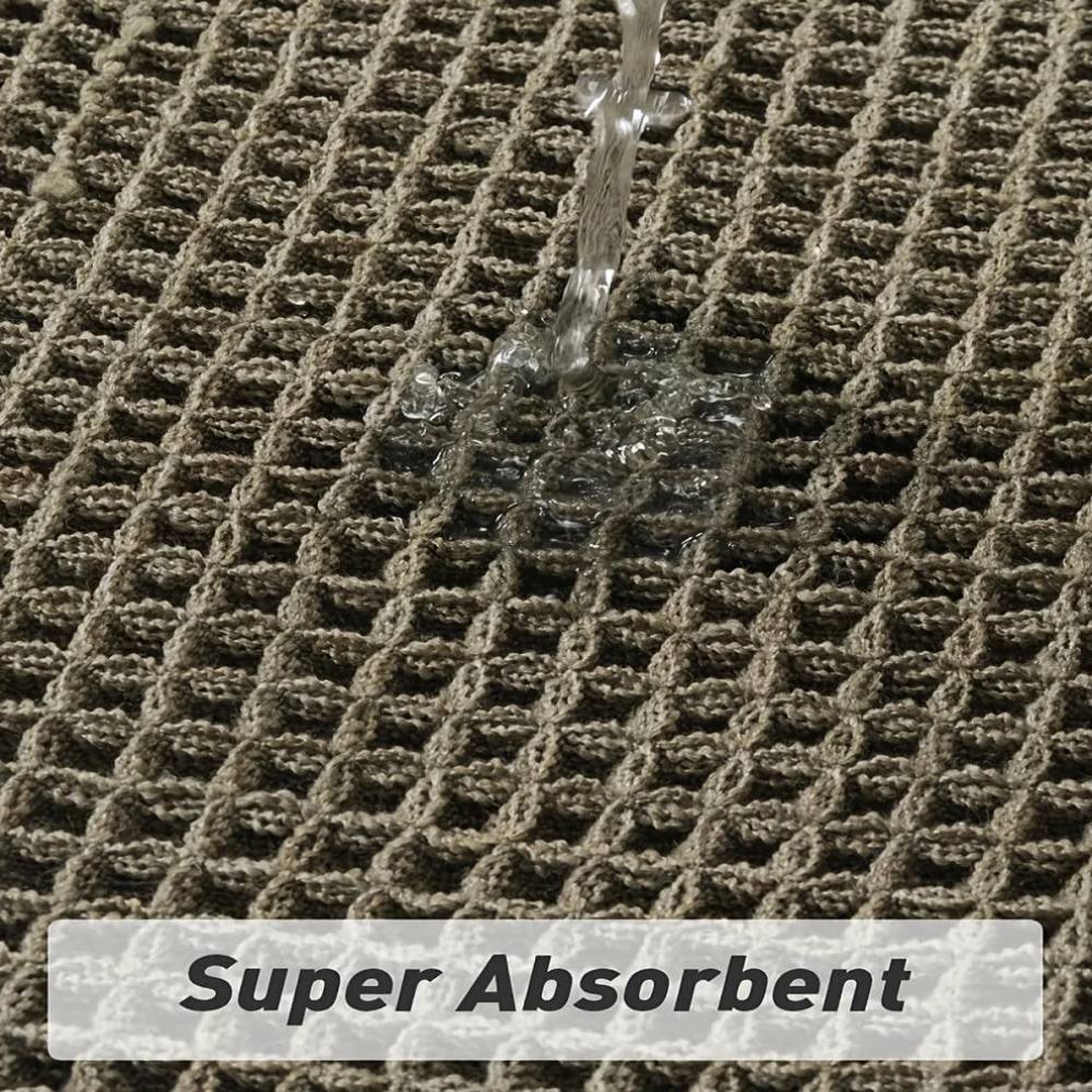 Alfombrilla de baño suave antideslizante con borlas, alfombra de baño lavable