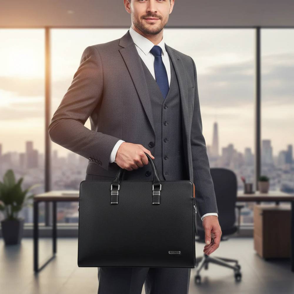 Bolso Mensajero Duradero para Portátil de Hombre 14-15 Pulgadas