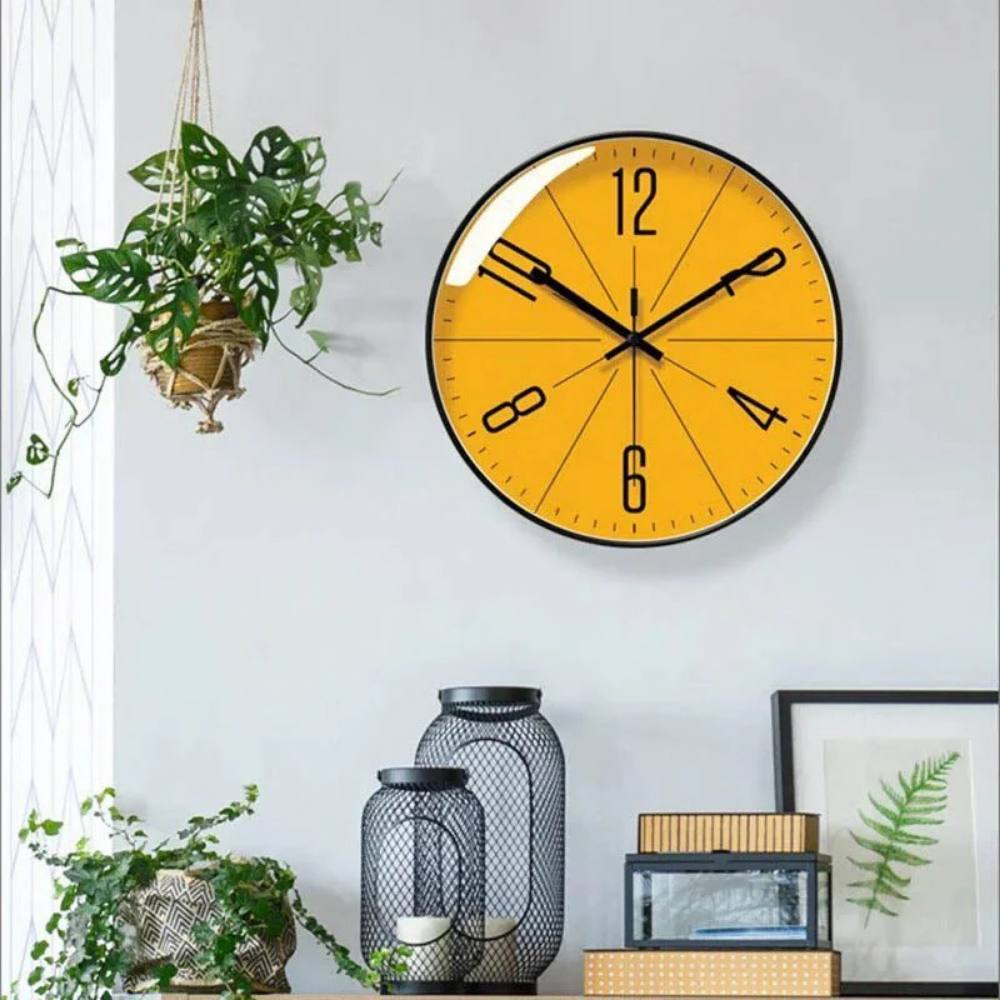 Reloj de pared moderno y sencillo, movimiento de cuarzo silencioso
