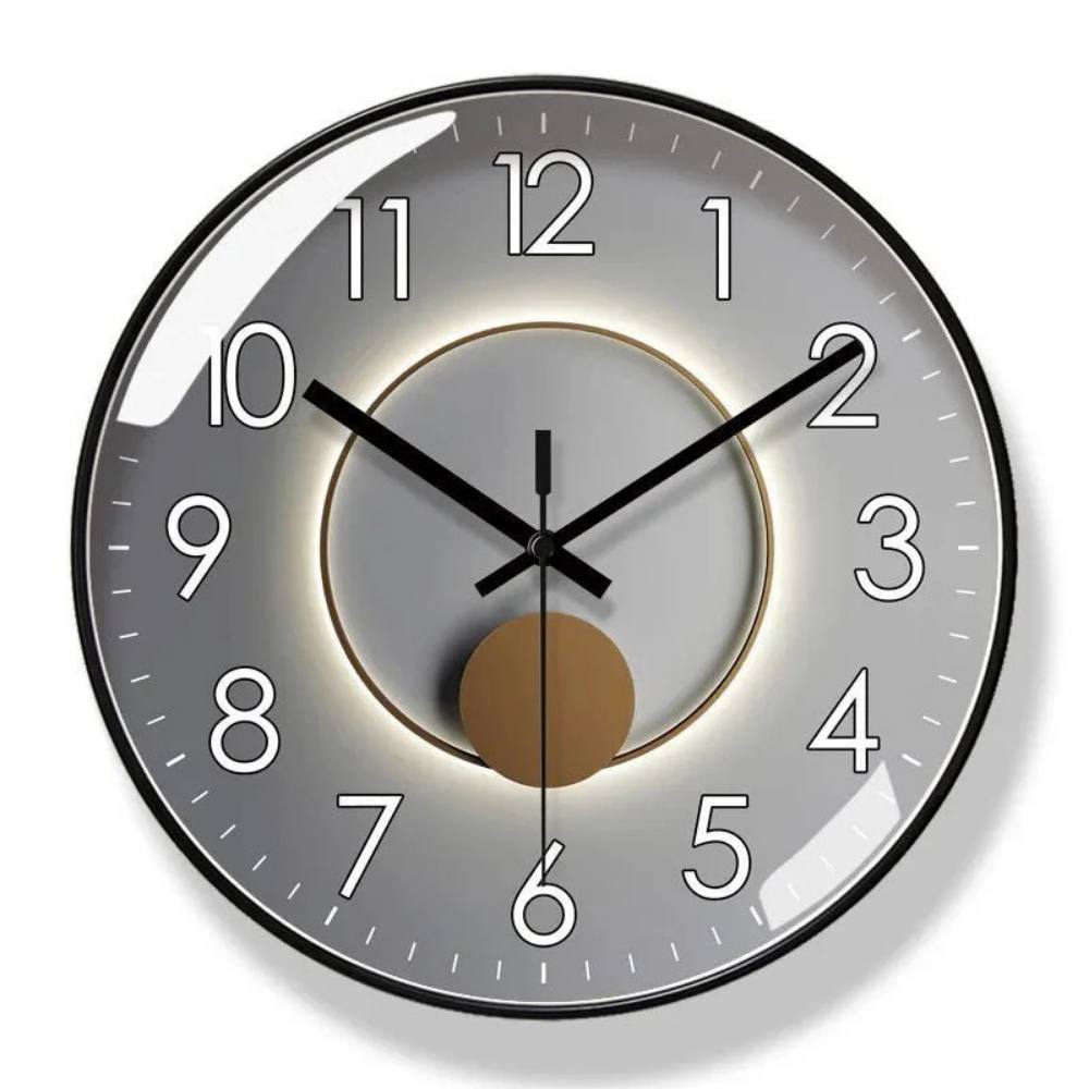 Reloj de pared moderno y sencillo, movimiento de cuarzo silencioso