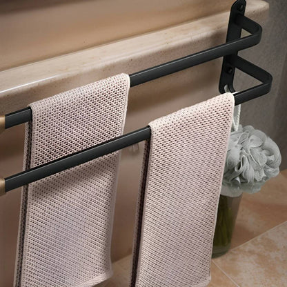 Toallero de pared compacto de 3 niveles