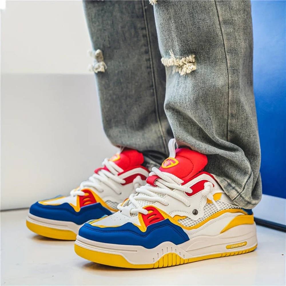 Zapatillas atrevidas de hombre, zapatos deportivos casuales de suela gruesa