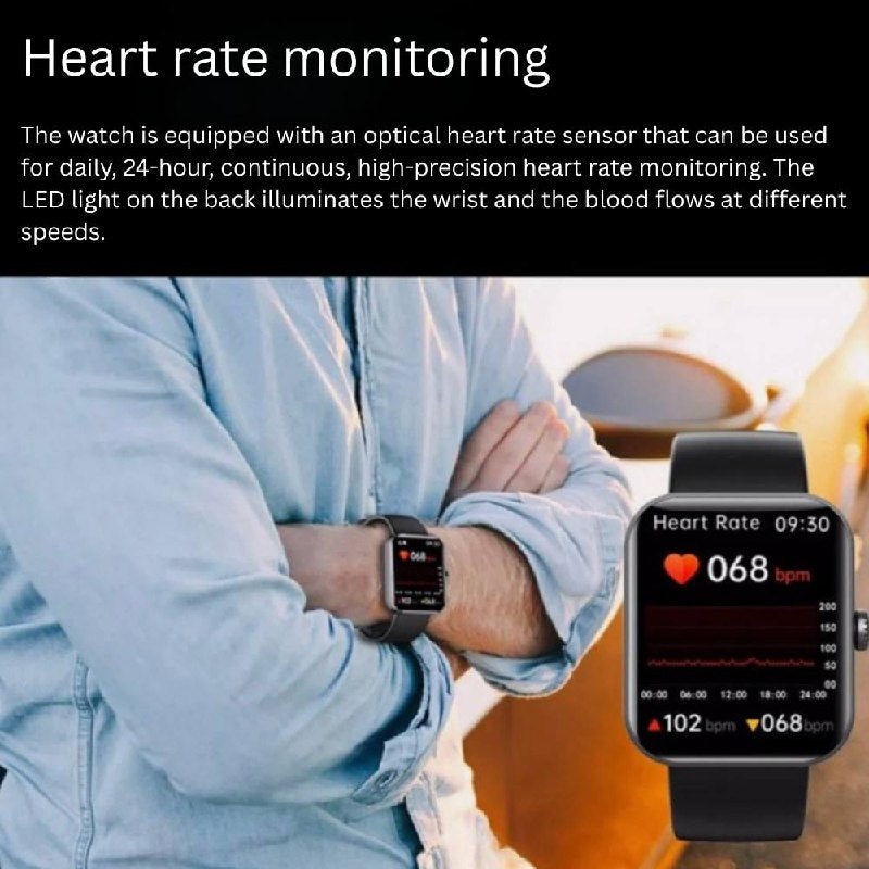 Smartwatch premium de seguimiento de actividad física, monitor de salud diario