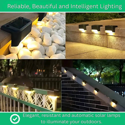 Luces solares exteriores de bajo consumo, impermeables y automáticas