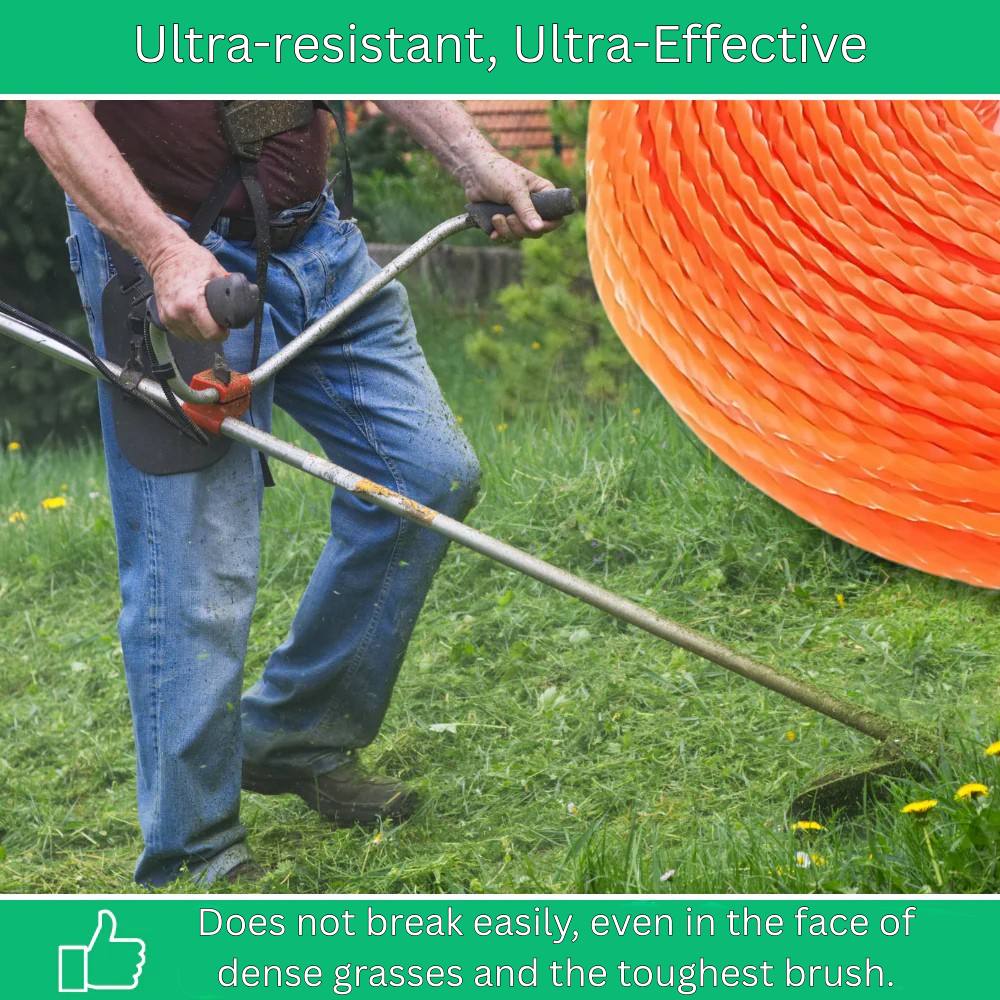 Hilo para desbrozadora duradero para uso intensivo