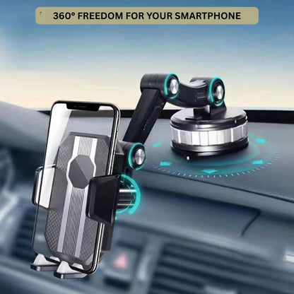 Soporte para Teléfono de Coche Easy Fit con Agarre Seguro y Rotación Ajustable