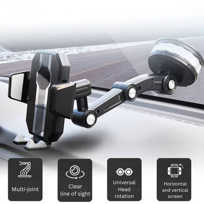 Soporte para Teléfono de Coche Easy Fit con Agarre Seguro y Rotación Ajustable