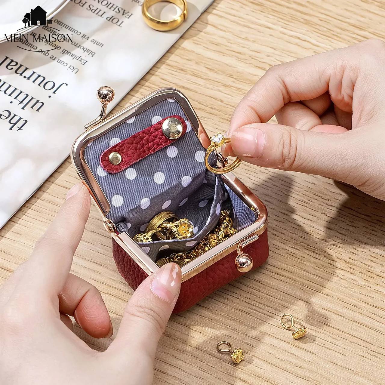 Estuche de viaje compacto para joyas