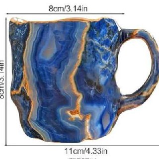 Taza de Café Artesanal Única de Cristal