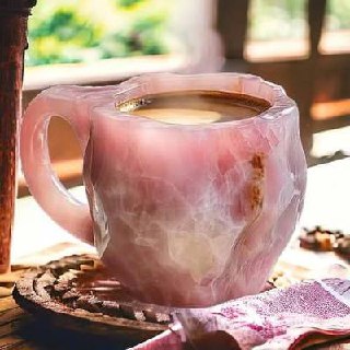 Taza de Café Artesanal Única de Cristal