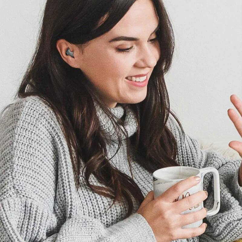 Auriculares finos para dormir con cancelación de ruido y batería de larga duración
