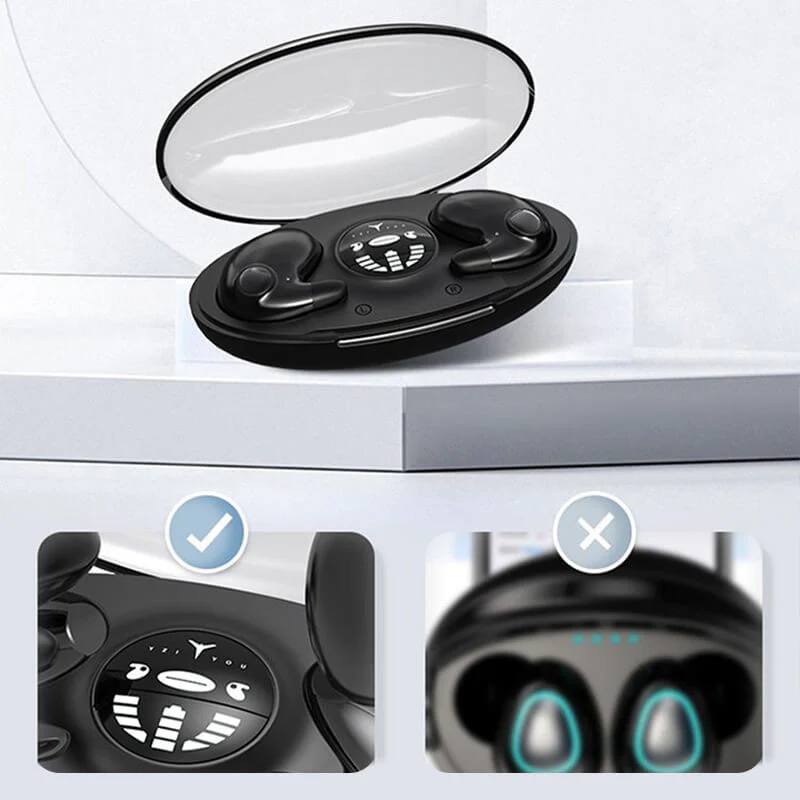 Auriculares finos para dormir con cancelación de ruido y batería de larga duración