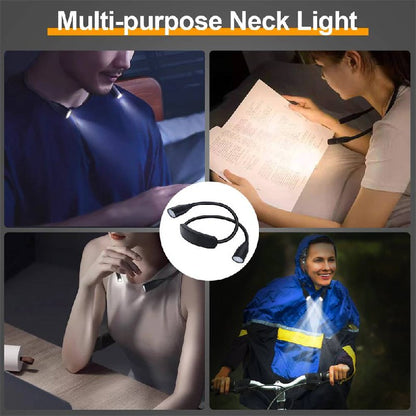 Lámpara de lectura LED ajustable y portátil para libros