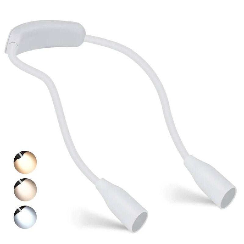 Lámpara de lectura LED ajustable y portátil para libros