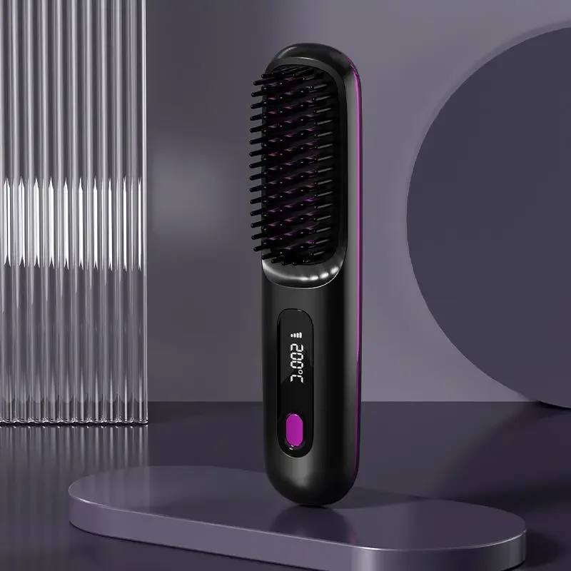 Portable Digital Hair Straightener with Adjustable Temperature - Ortekor