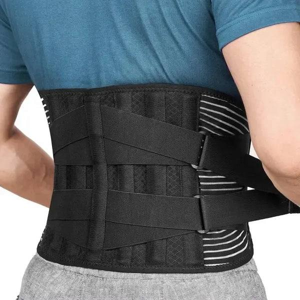Faja Lumbar Ergonómica con Soporte de Acero Ajustable