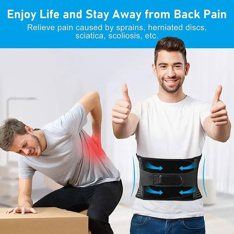 Faja Lumbar Ergonómica con Soporte de Acero Ajustable