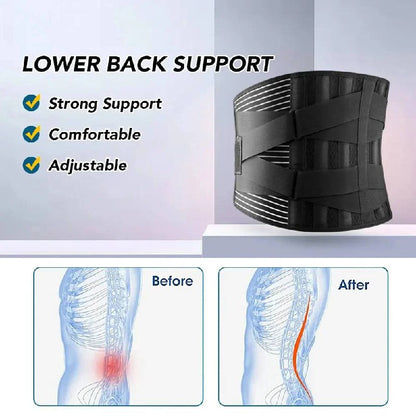 Faja Lumbar Ergonómica con Soporte de Acero Ajustable
